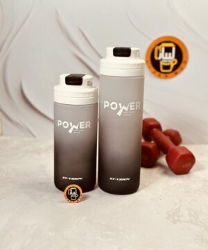 قمقمه فانتزی نی دار دو رنگ حجم 800 میل برند POWER کد 6388
