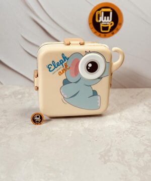 ظرف غذای اورجینال داخل استیل طرح فیل کد 6510
