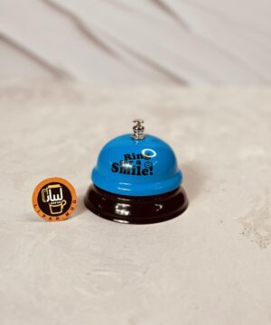 زنگ استیل پیشخوان رومیزی (بل بوی) طرح دار رنگی کد 6559
