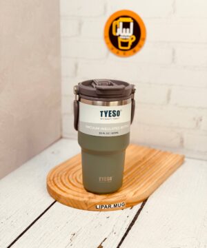 تراول ماگ تامبلر تایسو TYESO دسته بالا حجم 600 ميل درب مات كدTS-8826