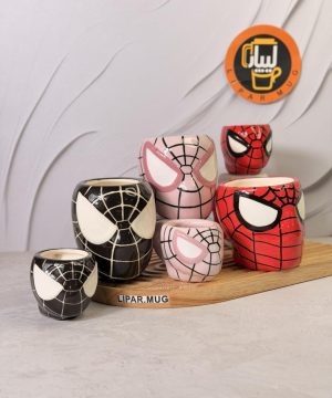 ماگ و شات دست ساز مرد عنکبوتی اسپایدرمن  کد 7761