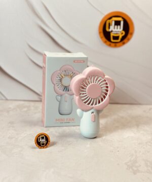 پنکه شارژری ایستاده طرح گل کد 7731