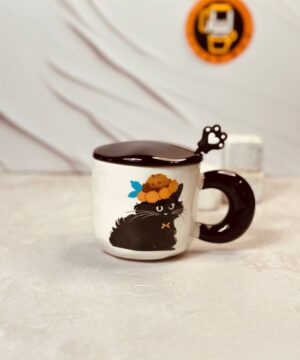 ماگ فانتزی طرح گربه لاکچری کد 8334