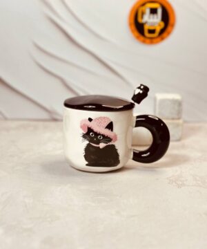 ماگ فانتزی طرح گربه لاکچری کد 8334