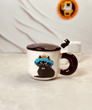 ماگ فانتزی طرح گربه لاکچری کد 8334