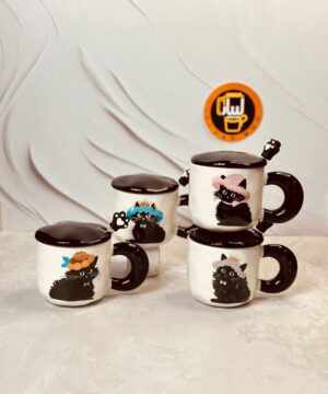 ماگ فانتزی طرح گربه لاکچری کد 8334