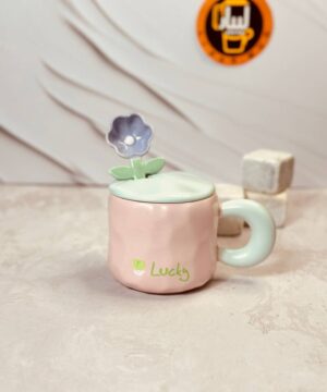 ماگ سرامیکی فانتزی طرح گل کد 8358