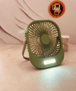 پنکه چراغدار رو میزی شارژی کد 9306