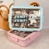 لانچ باکس و ظرف غذای چهار قسمتی طرح هاپو کد 2031