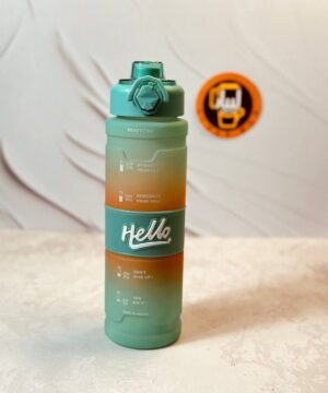 قمقمه دسته دار اسپرت دورنگ HELLO کد 0258