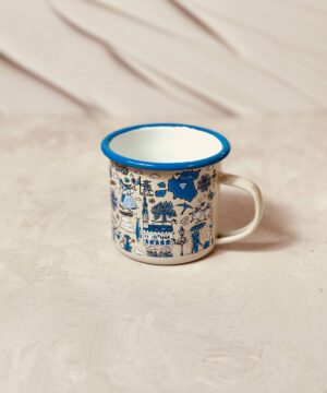 ماگ لعابی لبه دار درجه یک کد 5484