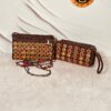 کیف مهره دار نارگیلی دو طرح کد 6050