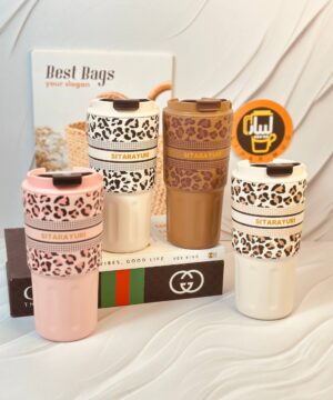 تراول ماگ طرح دار پلنگی بزرگ SITARAYURI کد 6143