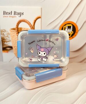 ظرف غذای داخل استیل طرح کرومی کد 6158