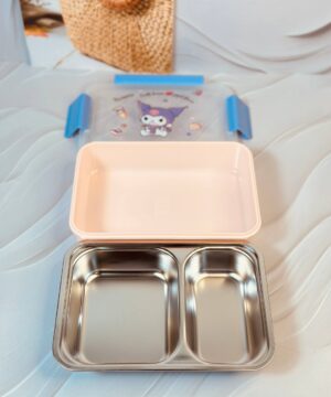 ظرف غذای داخل استیل طرح کرومی کد 6158