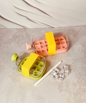 بطری قمقمه یخ ساز نی دار کد 6053