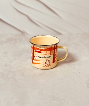 ماگ لعابی لبه استیل درجه یک کد 5485