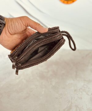 کیف مهره دار نارگیلی دو طرح کد 6050