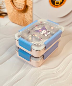 ظرف غذای داخل استیل طرح کرومی کد 6158