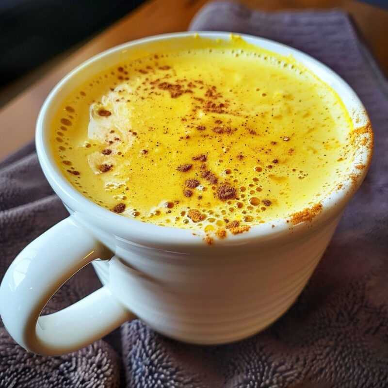 لاته شیر طلایی با عسل یا بدون عسل