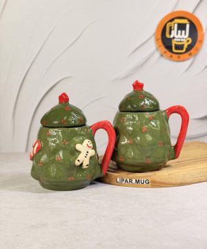 ماگ دست ساز درخت کریسمس کد 6171
