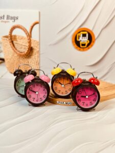 ساعت فلزی رومیزی شماطه دار کد 6202