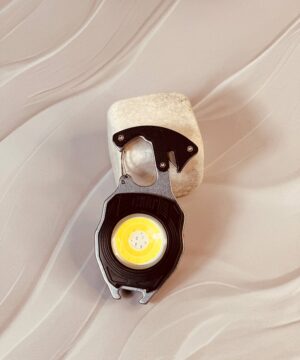 چراغ تاکتیکال چندکاره کمپینگ مدل LED Rechargeable Keychain Light W5147 کد 6246