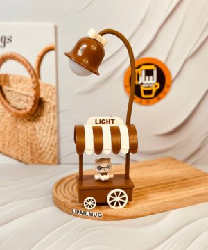 چراغ خواب رومیزی طرح خرس قهوه فروش کد 6218