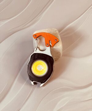 چراغ تاکتیکال چندکاره کمپینگ مدل LED Rechargeable Keychain Light W5147 کد 6246