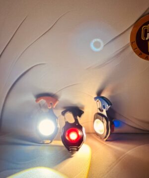 چراغ تاکتیکال چندکاره کمپینگ مدل LED Rechargeable Keychain Light W5147 کد 6246