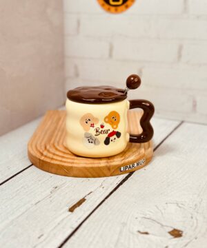 ماگ دسته قلبی سگ و گربه کد 6255