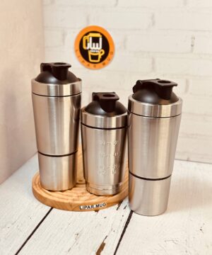 شیکر استیل باشگاهی دوتیکه 600 میل مندرج کد 7296