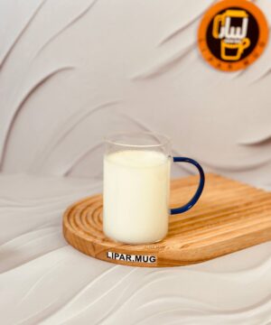 لیوان پیرکس گرد دسته رنگی کد 6178