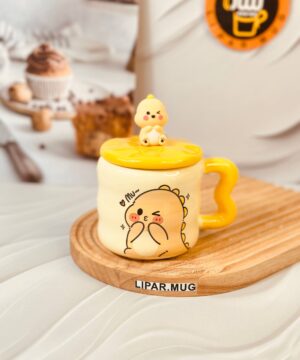 ماگ دسته قلبی دایناسور 6224