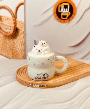 ماگ سرامیکی خانواده خرسی DONUTS کد6237