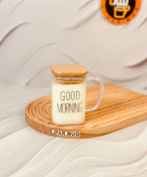 شات پیرکس درب چوبی مربعی GOOD MORNING کد 6177
