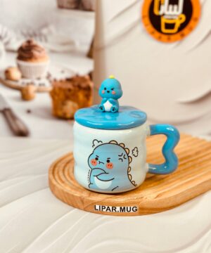 ماگ دسته قلبی دایناسور 6224