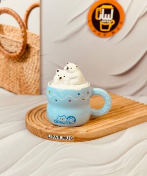 ماگ سرامیکی خانواده خرسی DONUTS کد6237