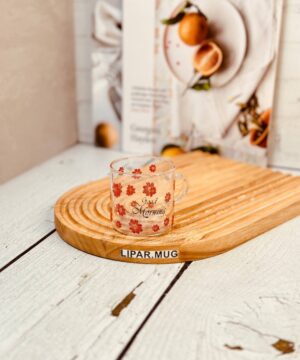 شات پیرکس گرد گل قرمز کد 7272