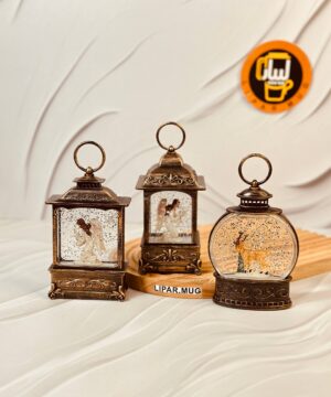 دکوری چراغدار مدل فانوس با طرح فرشته و گوزن کد 6176