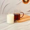لیوان پیرکس گرد دسته رنگی کد 6178