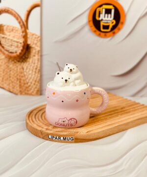 ماگ سرامیکی خانواده خرسی DONUTS کد6237