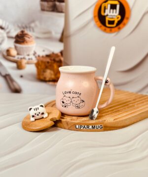 ماگ کوتاه گربه گود تایم FAMILY کد 6226