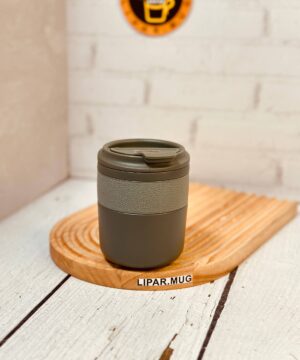 تراول ماگ دورچرمی لبه کج کوچک کد 7291
