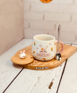 ماگ تپل بانی خرگوشه درب بامبو کد 7318
