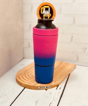 شیکر استیل باشگاهی دو تیکه 600 میل SPORT-X امبره ای کد 7297