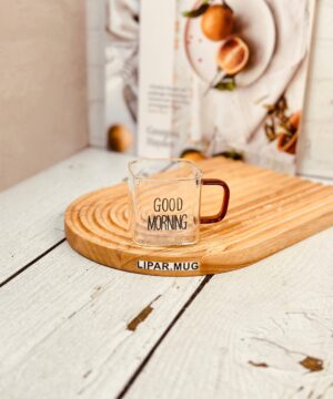 شات پیرکس مربعی دسته رنگی GOOD MORNING کد 7273