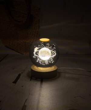 گوی چراغ دار کریستالی 8 میل سایز بزرگ برقی کد 2189-1