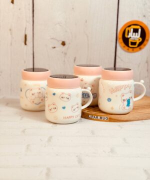 ماگ درب اینه ای HAPPY CAT کد 7343