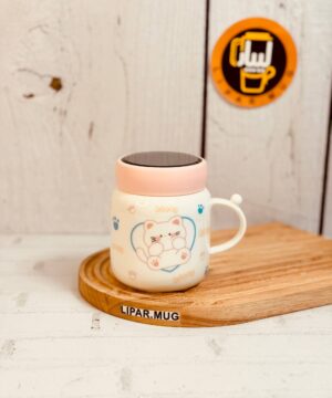 ماگ درب اینه ای HAPPY CAT کد 7343